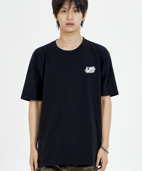 BY.L(バイエル)の「ペイントグラフィティロゴ半袖Tシャツブラック(Tシャツ/カットソー・メンズ・その他・LARGE/MEDIUM/XX-LARGE/X-LARGE)」の2枚目の写真
