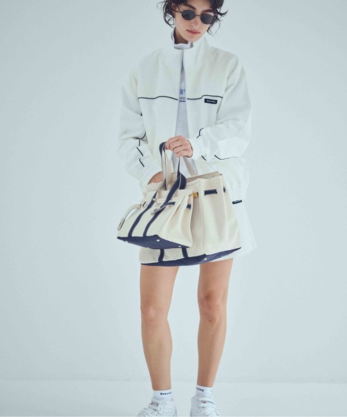 SEA(シー)の「TOMBOYトートバッグ (SILVER)(トートバッグ・レディース・ネイビー/レッド・ONE SIZE)」の1枚目の写真