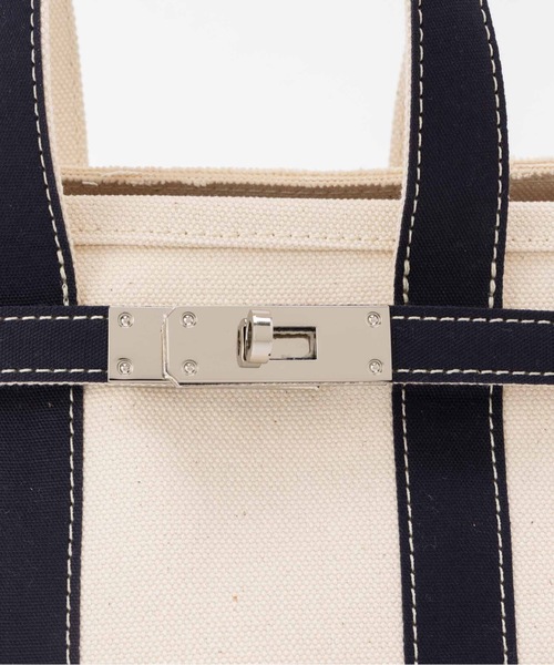 SEA(シー)の「TOMBOYトートバッグ (SILVER)(トートバッグ・レディース・ネイビー/レッド・ONE SIZE)」の3枚目の写真