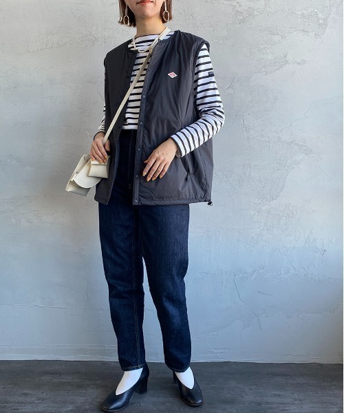 DANTON ダントン ナイロン インサレーションベスト DANTON [ダントン] W IINSULATION COLLARLESS VEST [DT-A0634SNT