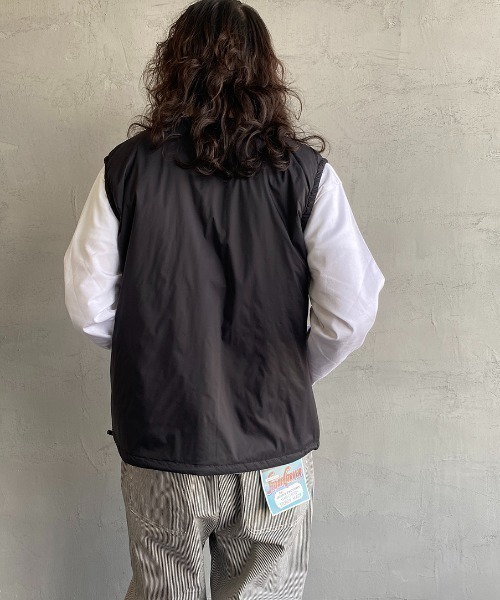 DANTON/ダントン] ナイロンタフタ インサレーションノーカラーベスト