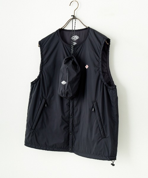 DANTON/ダントン] ナイロンタフタ インサレーションノーカラーベスト