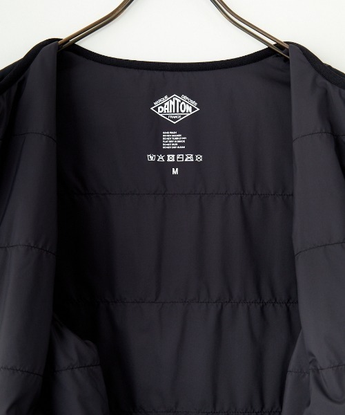 DANTON/ダントン] ナイロンタフタ インサレーションノーカラーベスト