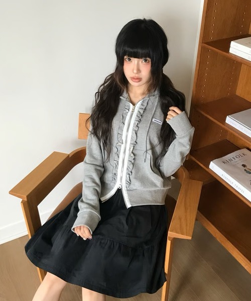 セール】タグフリルダブルジップフーディー（パーカー）｜DAYDAY