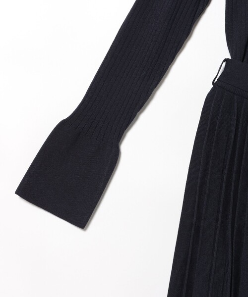 BEAMS HEART(ビームスハート)の「襟付き リブニット × スカート(セットアイテム)(ワンピース・レディース・サックスブルー/グレー/ネイビー・FREE)」の15枚目の写真