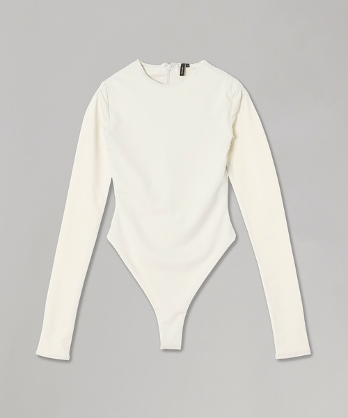 entire studios(エンタイアスタジオ)の「Entire Studios LS BODYSUIT - NYLON SPANDEX RI - ES2357RI(Tシャツ/カットソー・レディース・ホワイト・X-SMALL)」の1枚目の写真