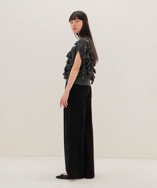 DRESSLAVE（ドレスレイブ）の「monster ribbon knit(モンスターリボンニット)（ニット/セーター・レディース・ブラック/ベージュ・38）」の9枚目の写真