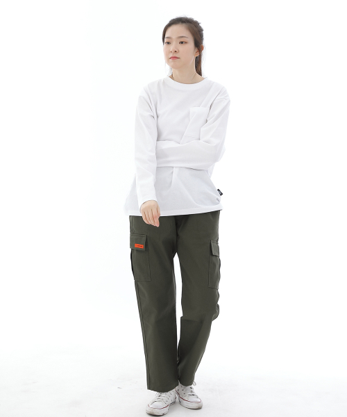 SAINTCREW(セントクルー)の「ツイルコットンセミワイドカーゴパンツ CS-301C カーキ(その他パンツ・メンズ・その他・X-LARGE/LARGE/MEDIUM/SMALL)」の3枚目の写真