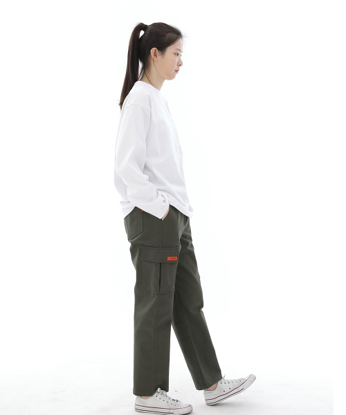 SAINTCREW(セントクルー)の「ツイルコットンセミワイドカーゴパンツ CS-301C カーキ(その他パンツ・メンズ・その他・X-LARGE/LARGE/MEDIUM/SMALL)」の5枚目の写真