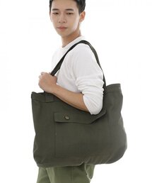 SAINTCREW（セントクルー）の「カバーポケットビッグサイズFCP-106エコバッグカーキ（エコバッグ/サブバッグ）」