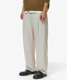 BEARDED KID（ビアーデッドキッド）の「Banding Regular Silhouette Pants Cream（スラックス）」