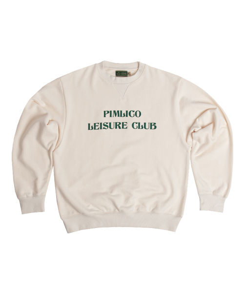 Pimlico Leisure Club Logo Leisure Sweatshirt(Unisex) - Ivory