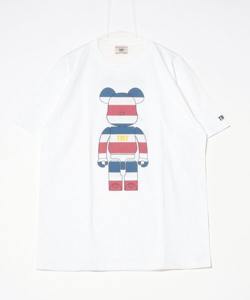 TMT（ティーエムティー）の「【TMT/ティーエムティー】BE@RBRICK×TMT HEAVY JERSEY S/SL TEE TRICOLOR（Tシャツ/カットソー・メンズ・サックスブルー/ホワイト・XX-LARGE/SMALL/MEDIUM/X-LARGE）」の2枚目の写真