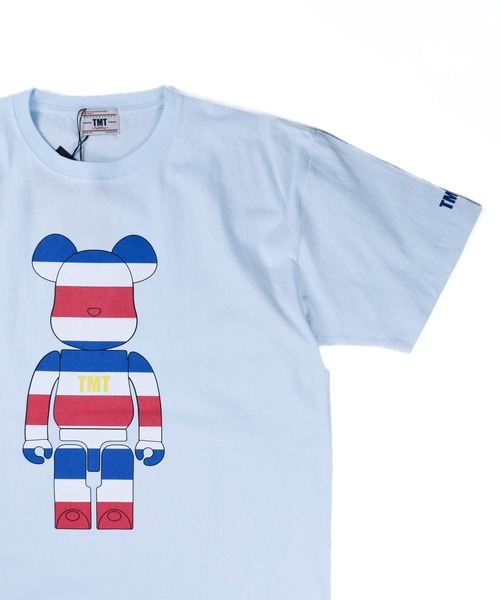 TMT（ティーエムティー）の「【TMT/ティーエムティー】BE@RBRICK×TMT HEAVY JERSEY S/SL TEE TRICOLOR（Tシャツ/カットソー・メンズ・サックスブルー/ホワイト・XX-LARGE/SMALL/MEDIUM/X-LARGE）」の3枚目の写真