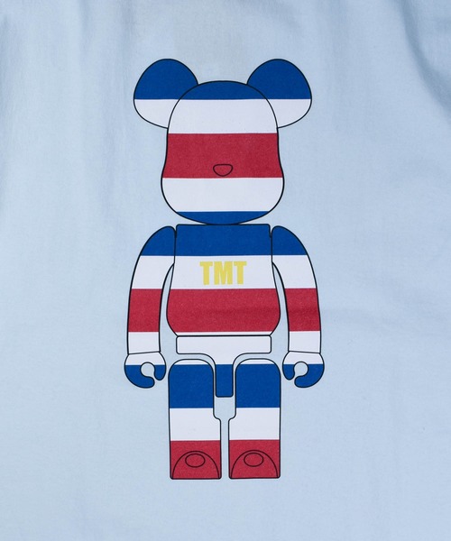 TMT（ティーエムティー）の「【TMT/ティーエムティー】BE@RBRICK×TMT HEAVY JERSEY S/SL TEE TRICOLOR（Tシャツ/カットソー・メンズ・サックスブルー/ホワイト・XX-LARGE/SMALL/MEDIUM/X-LARGE）」の4枚目の写真