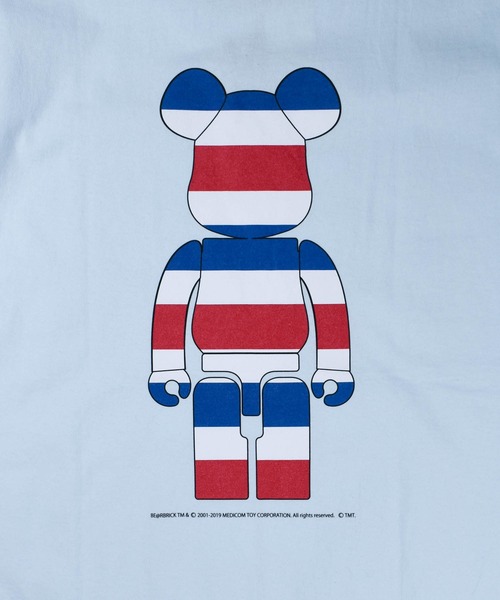 TMT（ティーエムティー）の「【TMT/ティーエムティー】BE@RBRICK×TMT HEAVY JERSEY S/SL TEE TRICOLOR（Tシャツ/カットソー・メンズ・サックスブルー/ホワイト・XX-LARGE/SMALL/MEDIUM/X-LARGE）」の9枚目の写真