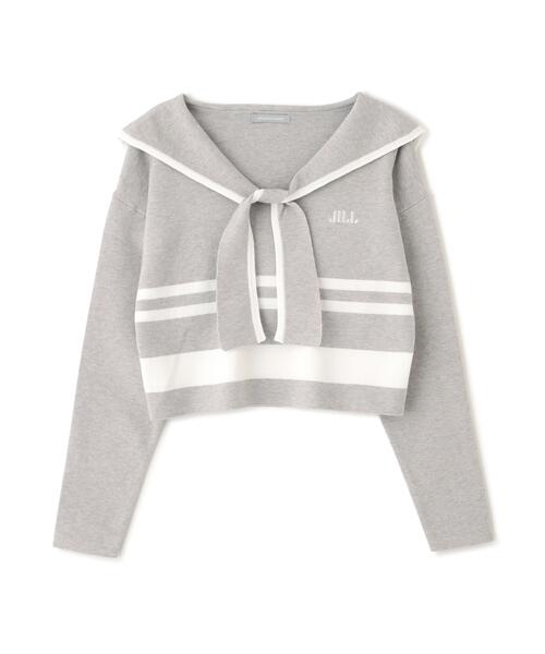 JILL by JILL STUART（ジルバイジルスチュアート）の「◇セーラーカラーニット（ニット/セーター・レディース・グレー系その他/ホワイト系その他/レッド系その他・FREE）」の16枚目の写真