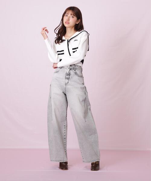 JILL by JILL STUART（ジルバイジルスチュアート）の「◇セーラーカラーニット（ニット/セーター・レディース・グレー系その他/ホワイト系その他/レッド系その他・FREE）」の22枚目の写真