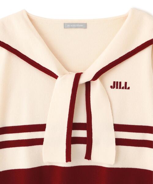 JILL by JILL STUART（ジルバイジルスチュアート）の「◇セーラーカラーニット（ニット/セーター・レディース・グレー系その他/ホワイト系その他/レッド系その他・FREE）」の8枚目の写真