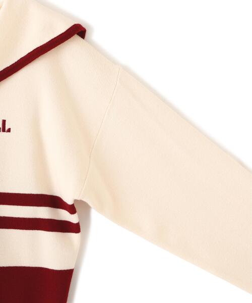 JILL by JILL STUART（ジルバイジルスチュアート）の「◇セーラーカラーニット（ニット/セーター・レディース・グレー系その他/ホワイト系その他/レッド系その他・FREE）」の7枚目の写真