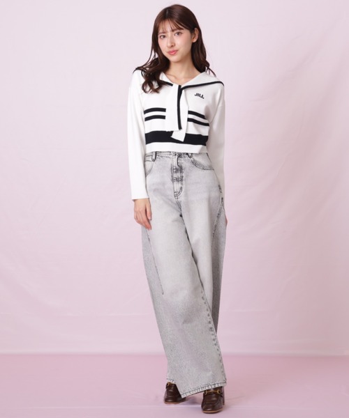 JILL by JILL STUART（ジルバイジルスチュアート）の「◇セーラーカラーニット（ニット/セーター・レディース・グレー系その他/ホワイト系その他/レッド系その他・FREE）」の20枚目の写真