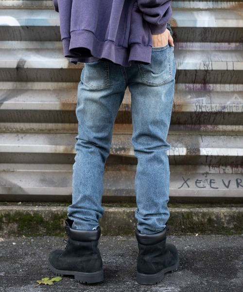 WEGO(ウィゴー)の「WEGO/スリムフィットデニムパンツ(デニムパンツ・メンズ・コバルトブルー/ブラック系3・SMALL/MEDIUM/LARGE)」の18枚目の写真