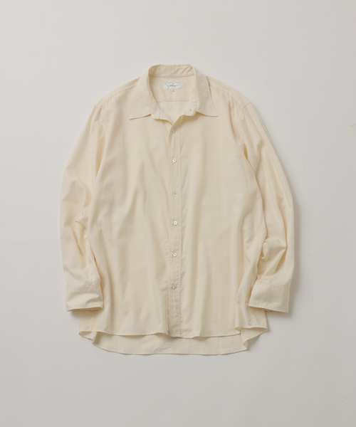 【FOLL / フォル】cotton wool cashmere light shirt