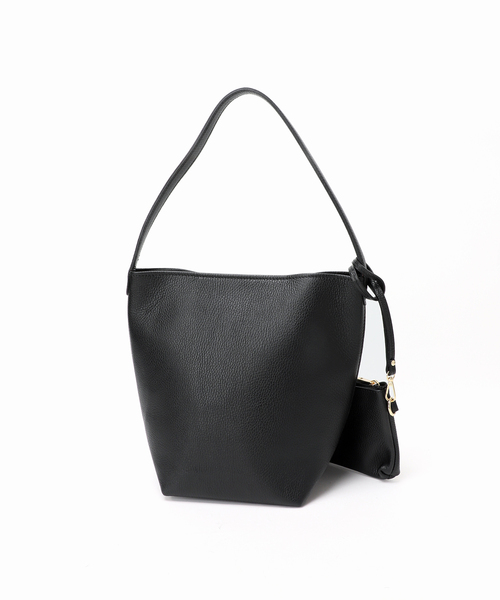 FRAMeWORK（フレームワーク）の「AULENTTI/オウレンティ ONE HANDLE TOTE WITH POACH（トートバッグ・レディース・ベージュ/ブラック・FREE）」の18枚目の写真