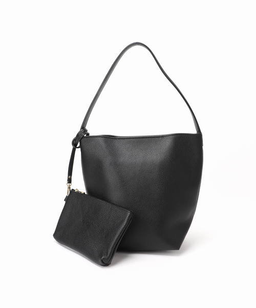 FRAMeWORK（フレームワーク）の「AULENTTI/オウレンティ ONE HANDLE TOTE WITH POACH（トートバッグ・レディース・ベージュ/ブラック・FREE）」の6枚目の写真