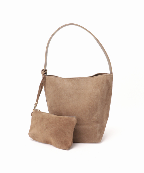 FRAMeWORK（フレームワーク）の「AULENTTI/オウレンティ ONE HANDLE TOTE WITH POACH（トートバッグ・レディース・ベージュ/ブラック・FREE）」の4枚目の写真