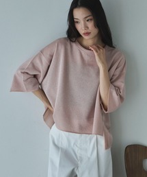 DOUX ARCHIVES（ドゥアルシーヴ）の「ラメ裏毛ショートスリーブプルオーバー（スウェット）」