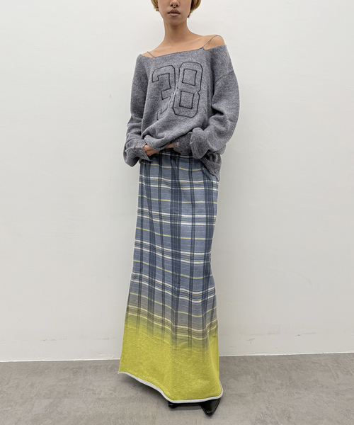 Oriens JOURNAL STANDARD（オリエンス ジャーナルスタンダード）の「チェックグラディエントスカート（スカート・レディース・イエロー/ブルー系その他・FREE）」の2枚目の写真