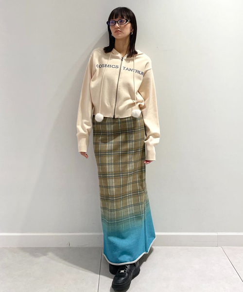 Oriens JOURNAL STANDARD（オリエンス ジャーナルスタンダード）の「チェックグラディエントスカート（スカート・レディース・イエロー/ブルー系その他・FREE）」の7枚目の写真