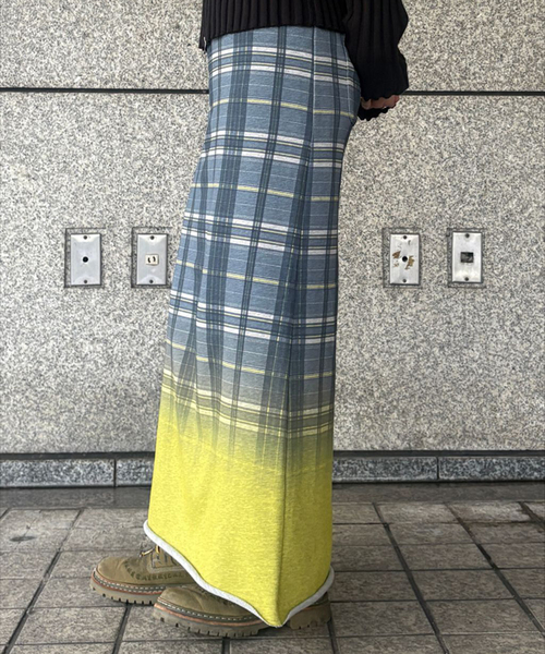 Oriens JOURNAL STANDARD（オリエンス ジャーナルスタンダード）の「チェックグラディエントスカート（スカート・レディース・イエロー/ブルー系その他・FREE）」の20枚目の写真