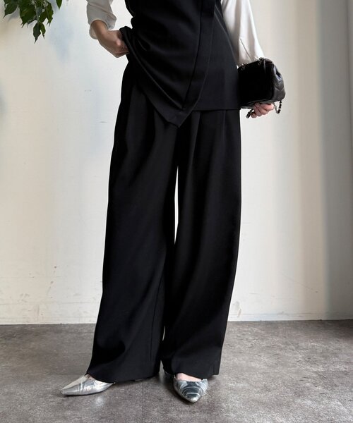 DouDou（ドゥドゥ）の「【WEB限定/オケージョン対応】セットアップ（セットアップ・レディース・ブラック/ベージュ・38/36）」の15枚目の写真