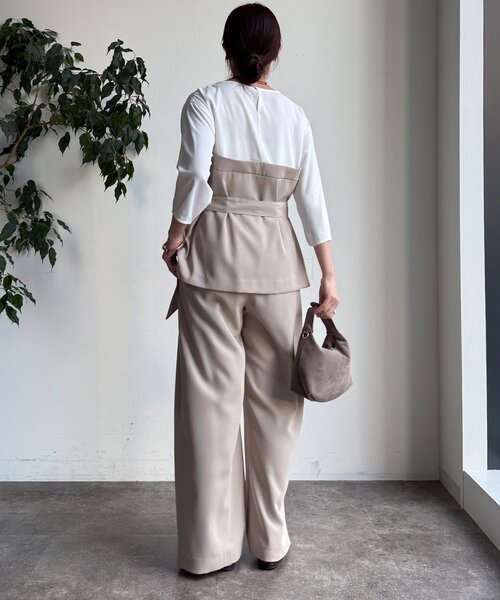 DouDou（ドゥドゥ）の「【WEB限定/オケージョン対応】セットアップ（セットアップ・レディース・ブラック/ベージュ・38/36）」の21枚目の写真