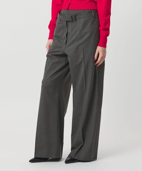 H BEAUTY&YOUTH UNITED ARROWS(エイチビューティーアンドユースユナイテッドアローズ)の「<H>レイヤード トラウザーズ(その他パンツ・レディース・ダークグレー/ブラック・S/M)」の5枚目の写真