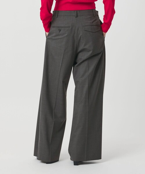 H BEAUTY&YOUTH UNITED ARROWS(エイチビューティーアンドユースユナイテッドアローズ)の「<H>レイヤード トラウザーズ(その他パンツ・レディース・ダークグレー/ブラック・S/M)」の6枚目の写真