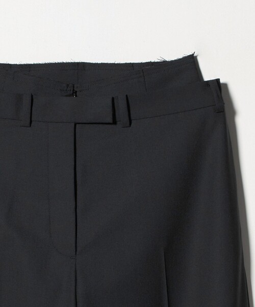H BEAUTY&YOUTH UNITED ARROWS(エイチビューティーアンドユースユナイテッドアローズ)の「<H>レイヤード トラウザーズ(その他パンツ・レディース・ダークグレー/ブラック・S/M)」の9枚目の写真