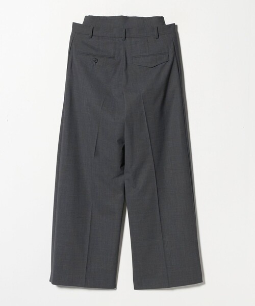 H BEAUTY&YOUTH UNITED ARROWS(エイチビューティーアンドユースユナイテッドアローズ)の「<H>レイヤード トラウザーズ(その他パンツ・レディース・ダークグレー/ブラック・S/M)」の17枚目の写真
