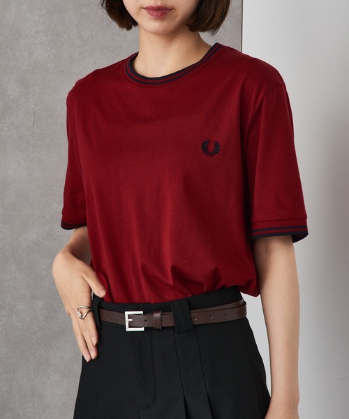 FRED PERRY(フレッドペリー)の「【FRED PERRY】TWIN TIPPED T-SHIRT M1588③(Tシャツ/カットソー・レディース・イエロー系その他2/カーキ/アイボリー系3/アイボリー系2/アイボリー/レッド/ネイビー系6/ネイビー系5/ネイビー系4/ネイビー系3/ライトブルー/イエロー/ダークグレー/ダークグリーン系2/ダークグリーン/グリーン系1・XL/L/M/S/XS)」の16枚目の写真
