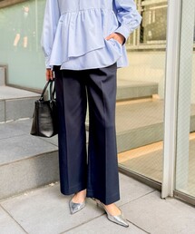 NOLLEY’S | 《セットアップ対応》ウォッシャブルジョーゼットタックパンツ(その他パンツ)