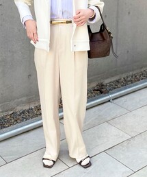 NOLLEY’S | 《セットアップ対応》ウォッシャブルジョーゼットタックパンツ(その他パンツ)