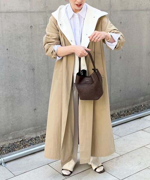 NOLLEY’S(ノーリーズ)の「《セットアップ対応》ウォッシャブルジョーゼットタックパンツ(その他パンツ・レディース・ネイビー/アイボリー・36/38)」の3枚目の写真