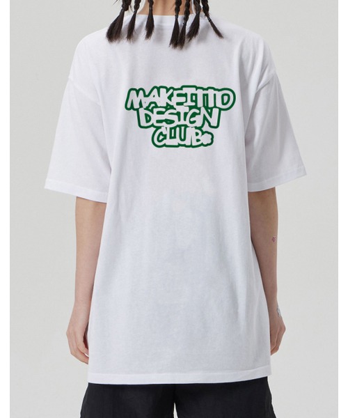 MAKEITTO（メイキット）の「[DESIGN CLUB] CREW NECK TEE_WHITE（Tシャツ/カットソー・メンズ・その他・MEDIUM/LARGE/X-LARGE/XX-LARGE）」の6枚目の写真