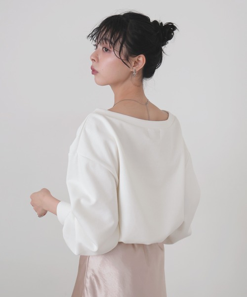 LIAN（リアン）の「オフショルスウェットプルオーバー（スウェット・レディース・ブラック/イエロー/ピンク/杢グレー/オフホワイト・FREE）」の15枚目の写真