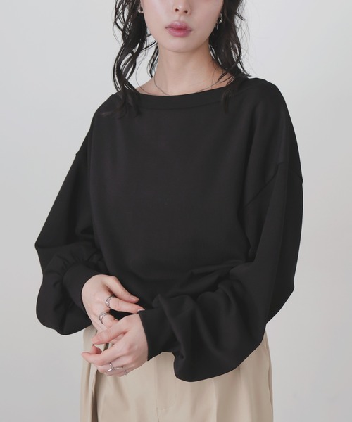 LIAN（リアン）の「オフショルスウェットプルオーバー（スウェット・レディース・ブラック/イエロー/ピンク/杢グレー/オフホワイト・FREE）」の14枚目の写真