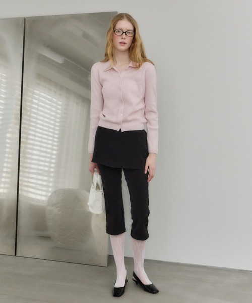 GIUNON（ジウノン）の「layerd frill capri pants / レイヤードフリルカプリパンツ（その他パンツ・レディース・ブラック・0/1）」の21枚目の写真