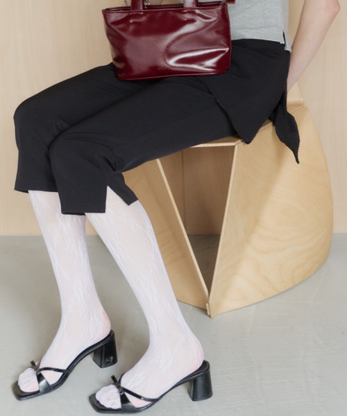 GIUNON（ジウノン）の「layerd frill capri pants / レイヤードフリルカプリパンツ（その他パンツ・レディース・ブラック・0/1）」の16枚目の写真