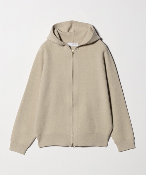 A DAY IN THE LIFE UNITED ARROWS(アデイインザライフユナイテッドアローズ)の「ジャガードニット ダブルジップ パーカー2 ‐ウォッシャブル‐ <A DAY IN THE LIFE>(パーカー・レディース・グレー系/ナチュラル/ネイビー・FREE)」の3枚目の写真